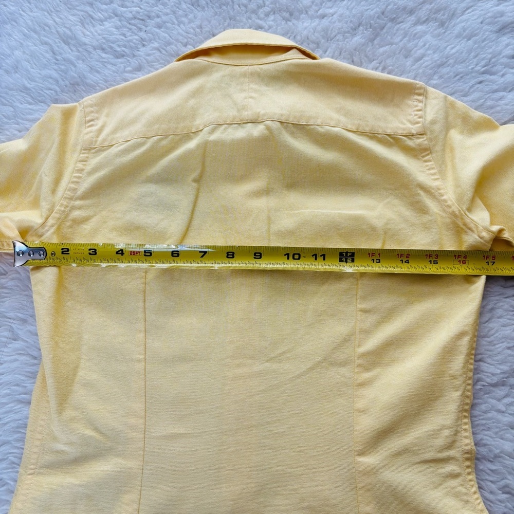 Ralph Lauren Yellow Embroidered Crest Button-Down Girls Kids Shirt size 7 - Picture 14 of 16